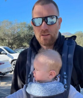 Laurie McGregor with his father Ewan McGregor